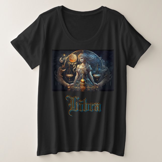 Camiseta Plus Size Libra (Frente do Design)