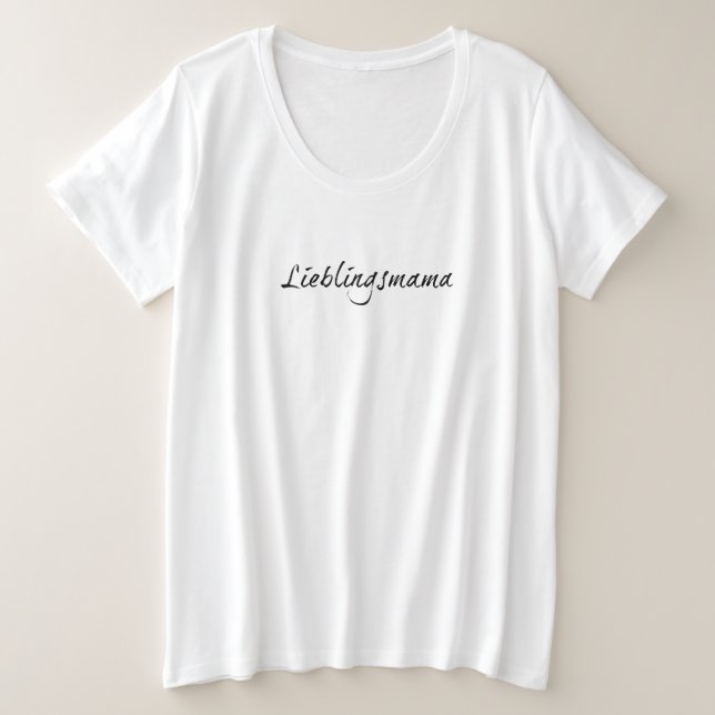 Camiseta Plus Size Lieblingsmama (Frente do Design)