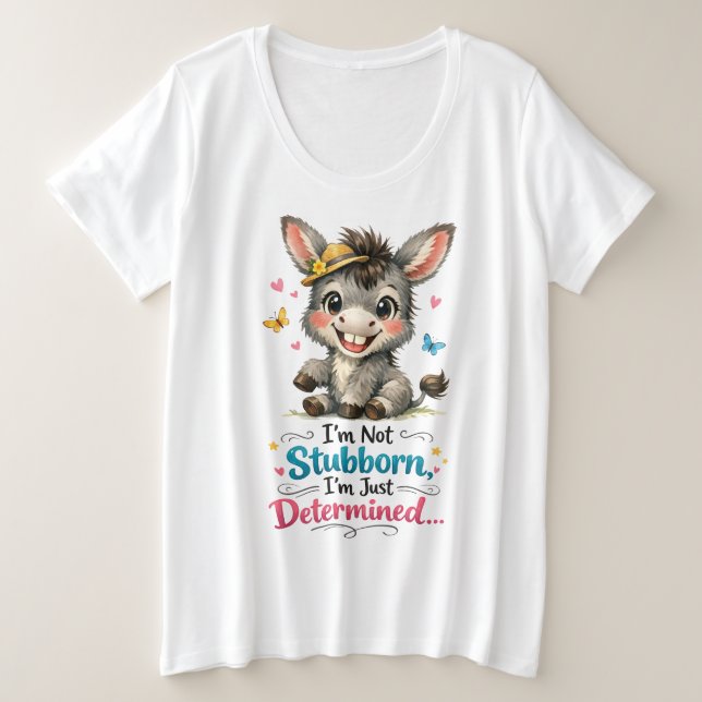 Camiseta Plus Size LIL Burro (Frente do Design)