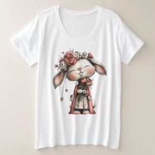 Camiseta Plus Size Lil Miss Bunny