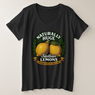 Camiseta Plus Size Limões Sicilianos, naturalmente grandes