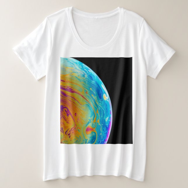 Camiseta Plus Size Lindas estrelas (Frente do Design)