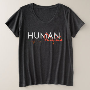 Camiseta Plus Size Linha de vida dos direitos humanos