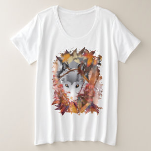 CAMISETA PLUS SIZE LOBO CINZA PROWLER