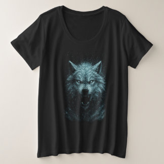 Camiseta Plus Size Lobo de nieve
