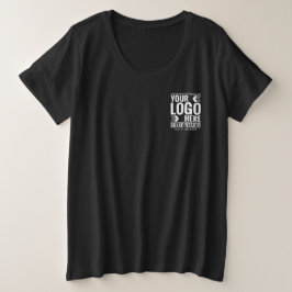 Camiseta Plus Size Logotipo Personalizado, Logotipo de Negócios ou Ma