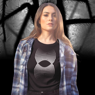 Camiseta Plus Size Longa Perna Geométrica