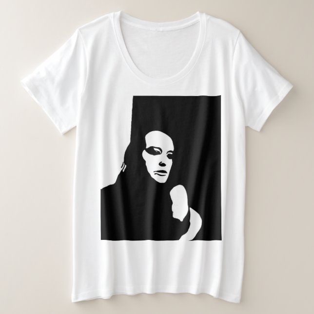 Camiseta Plus Size Looker para Baixo (Frente do Design)