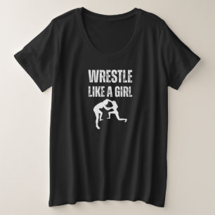 Camiseta Plus Size Lutar Como Uma Rapariga, Lutar Como Uma Rapariga