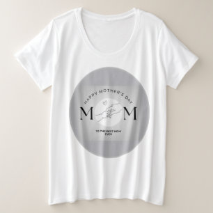 Camiseta Plus Size Mãe adorável T-Shirt