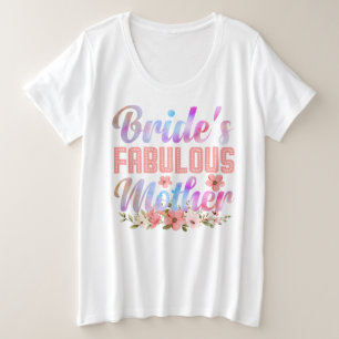 Camiseta Plus Size Mãe da Noiva Chá de Noiva Casamento Mãe da Noiva T