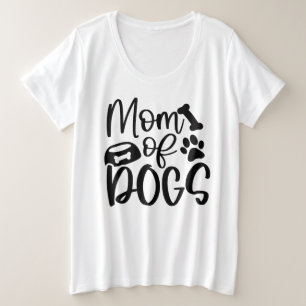 Camiseta Plus Size Mãe De Cães