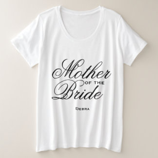 Camiseta Plus Size Mãe elegante do roteiro da noiva