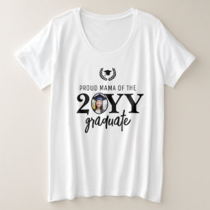 Camiseta Plus Size Mãe Orgulhosa Moderna Personalizada do Pai Formand
