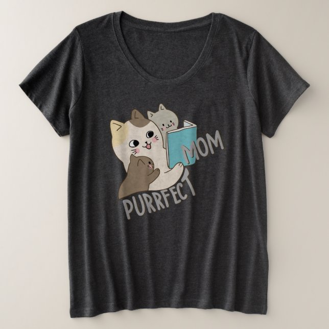 Camiseta Plus Size Mãe Perfeita (Frente do Design)