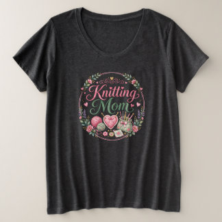 Camiseta Plus Size - Mãe Tricoteira