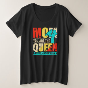 Camiseta Plus Size Mãe Você É A Rainha