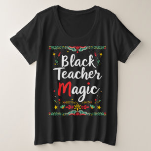 Camiseta Plus Size Magia do Professor Negro