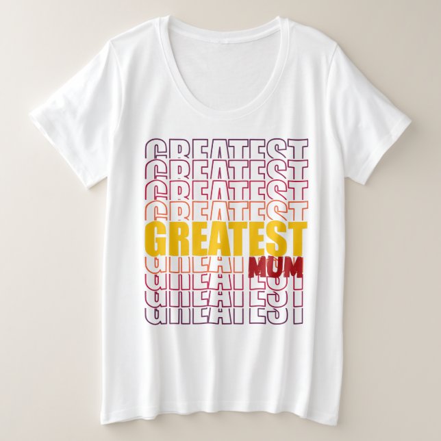 CAMISETA PLUS SIZE MAIOR MÃE (Frente do Design)