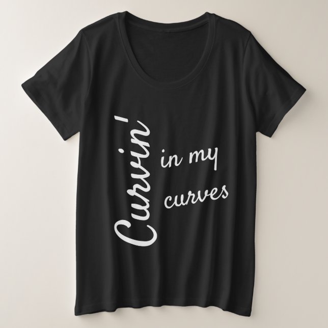 Camiseta Plus Size mais t-shirt de tamanho (Frente do Design)