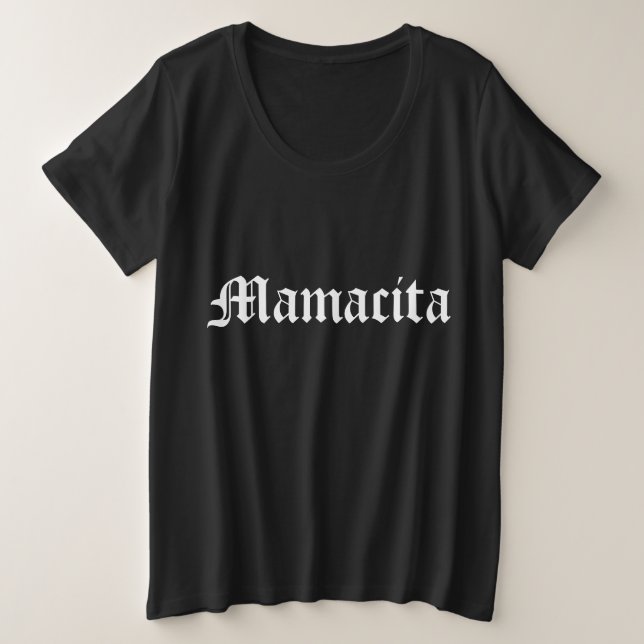 Camiseta Plus Size Mamacita (Frente do Design)