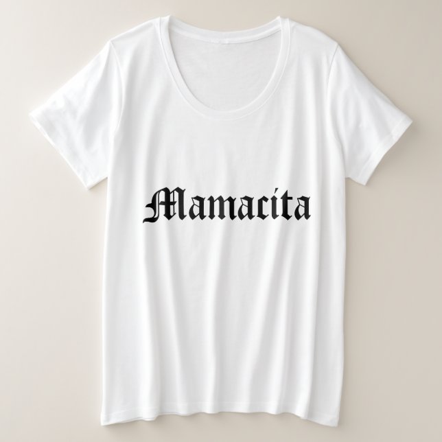 Camiseta Plus Size Mamacita (Frente do Design)
