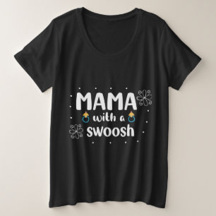 Camiseta Plus Size Mamãe com um Swoosh