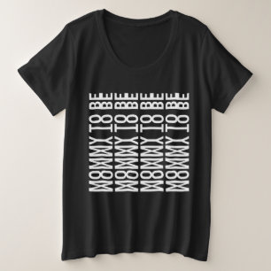 Camiseta Plus Size MAMÃE PARA SER - Mensagem Oculta