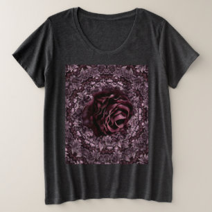 Camiseta Plus Size Mandala de Rosa