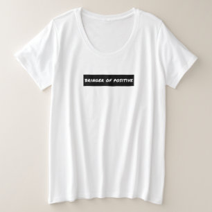 Camiseta Plus Size Marca de Motivação Positiva