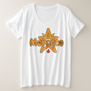 Camiseta Plus Size Marrocos é uma porta para a história, um sino de b