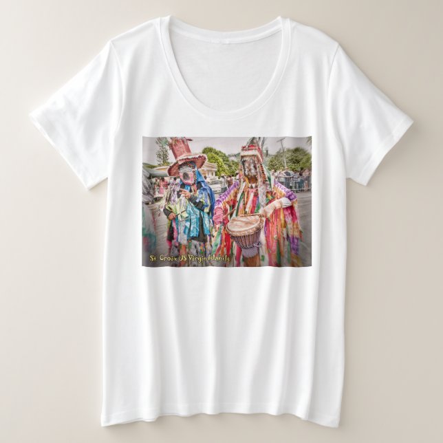 Camiseta Plus Size Mascaradores (Frente do Design)