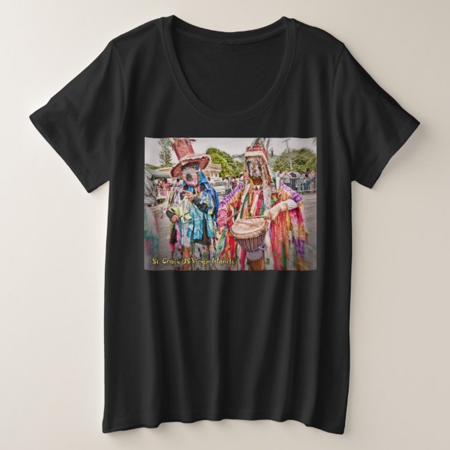 Camiseta Plus Size Mascaradores (Frente do Design)