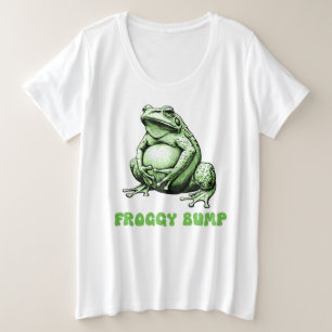 Camiseta Plus Size Maternidade Rã, Esperando Mãe