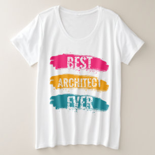 Camiseta Plus Size Melhor arquiteto de sempre