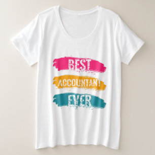 Camiseta Plus Size Melhor Contabilista Nunca