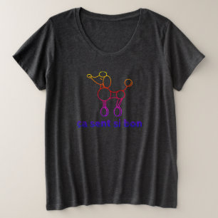 Camiseta Plus Size Meninas Mais Tamanho "Cheiramos Melhor"