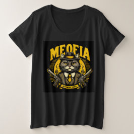 Camiseta Plus Size MEOFIA Cute Gangsta Cat