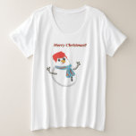 Camiseta Plus Size Merry Christmas!!<br><div class="desc">Alegria do Natal em seu lar!!</div>