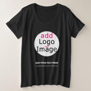 Camiseta Plus Size Moda Profissional Extravagante para Senhoras Perso