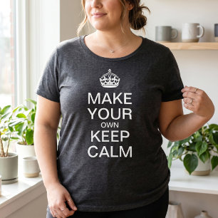 Camiseta Plus Size Modelo de Manutenção de Calma Personalizável