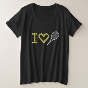 Camiseta Plus Size Moderno I Love Tênis