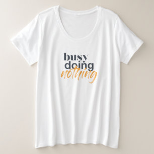 Camiseta Plus Size Moderno, moderno, design urbano de Busy Fazendo Na