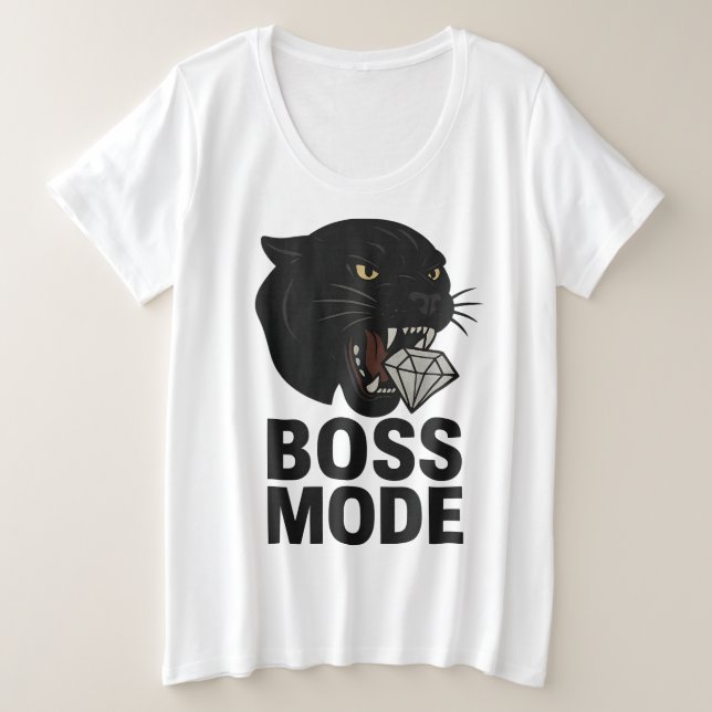Camiseta Plus Size Modo Chefe (Frente do Design)