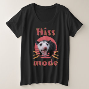 Camiseta Plus Size Modo de Sibilo Possum Divertido Animal Caótico