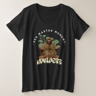 Camiseta Plus Size Momento do Mestre Zen Namaste - Meditação do Pé Gr