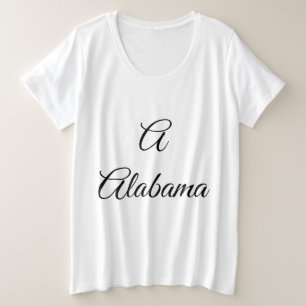 Camiseta Plus Size Monograma do Alabama