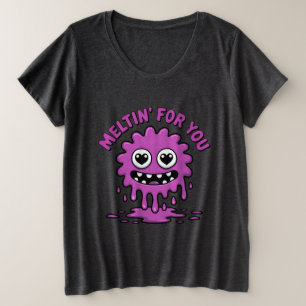 Camiseta Plus Size Monstro Bonito