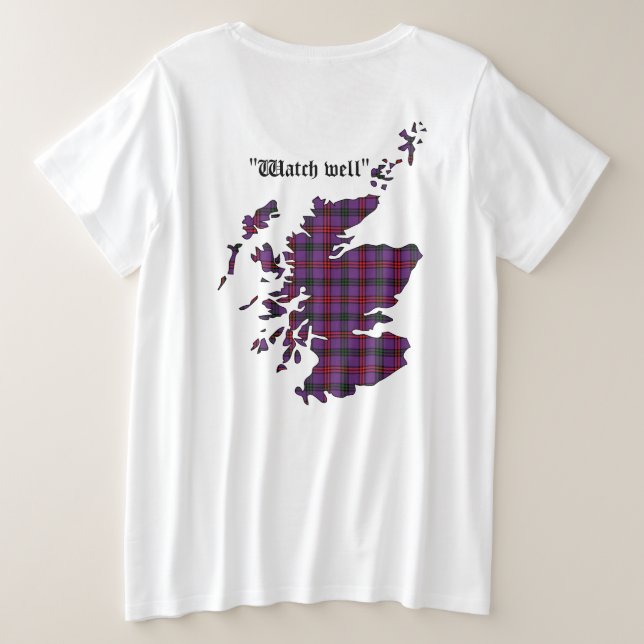 Camiseta Plus Size Montgomery Clan Women (Verso do Design)