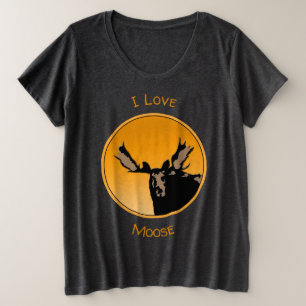 Camiseta Plus Size Moose no Sunset - Arte original sobre a vida selva